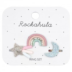 Rockahula Kids - 3 pierścionki Rainbow Ring