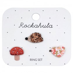 Rockahula Kids pierścionki dla dziewczynki 3 szt. Hattie Hedgehog