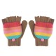 Rockahula Kids rękawiczki zimowe dla dziewczynki Rainbow Stripe 3-6 lat