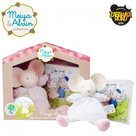 Meiya & Alvin - Meiya Mouse Mini Deluxe Teether Gift Set with Book zwycięzca konkursu ZABAWKA ROKU 2016