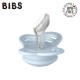 BIBS COUTURE 2-PACK IRON & BABY BLUE S Smoczek ortodontyczny silikonowy