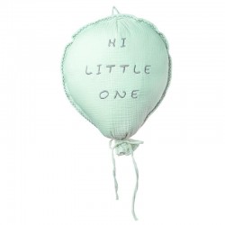 Hi Little One - Poduszka dekoracyjna z organicznego oddychającego BIO muślinu BALOON Mint