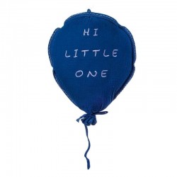 Hi Little One - Poduszka dekoracyjna z organicznego oddychającego BIO muślinu BALOON Navy