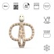 Matchstick Monkey gryzak silikonowy sensoryczny z mini szczoteczką Animals Giraffe