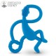 Matchstick Monkey gryzak terapeutyczny silikonowy ze szczoteczką Dancing Blue