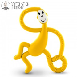 Matchstick Monkey Dancing Yellow Terapeutyczny Gryzak Masujący ze Szczoteczką