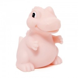 Petit Monkey - Miękka pastelowa lampka nocna LED T-rex różowy