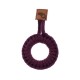 Hi Little One - gryzak sznurkowy Ring Teether wood and cotton Wine
