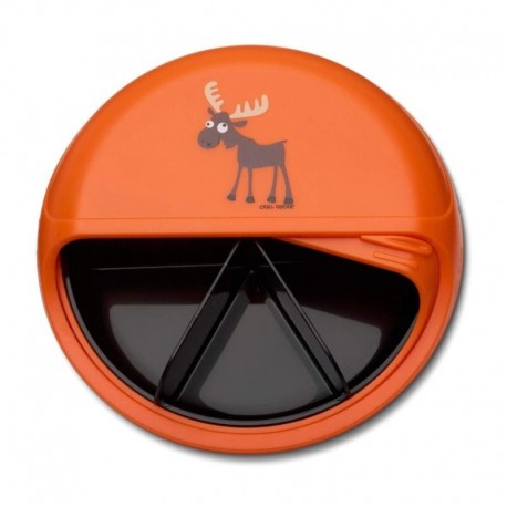 Carl Oscar Rotable SnackDISC™ 5 komorowy obrotowy pojemnik na przekąski Orange - Moose