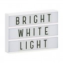 A Little Lovely Company lampa LED duża z naklejkami Lightbox A4 White