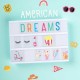 A Little Lovely Company - Litery do Lightboxa zestaw American Dreams