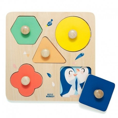 Petit Monkey - puzzle drewniane Dzień w ZOO