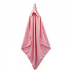 Jollein - ręcznik kąpielowy z kapturem 80 x 80 cm FROTTE Candy Pink