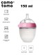 COMOTOMO - antykolkowa butelka silikonowa MOM'S BREAST 150 ml Pink NEWBORN