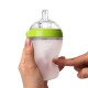 COMOTOMO - antykolkowa butelka silikonowa MOM'S BREAST 250 ml Green BABY