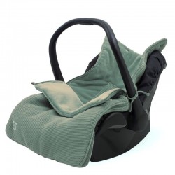 Jollein - śpiworek oddychający do wózka i fotelika BASIC KNIT Ash Green