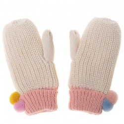 Rockahula Kids rękawiczki zimowe dla dziewczynki Dreamy Rainbow Knit Bobble wiek 3-6 lat