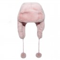 Rockahula Kids czapka zimowa futerko dla dziewczynki Teddy Fur Dusky Pink 3-6 lat