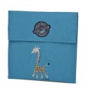Carl Oscar torebka termiczna na kanapki Pack'n'Snack Turquoise Giraffe
