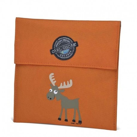 Carl Oscar torebka termiczna na kanapki Pack'n'Snack Orange Moose
